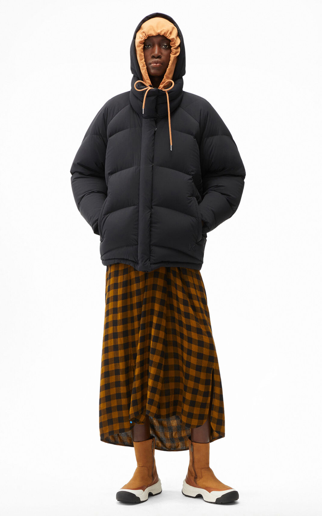 Kenzo Oversized ダウンジャケット レディース 黒 - KLYEDP603